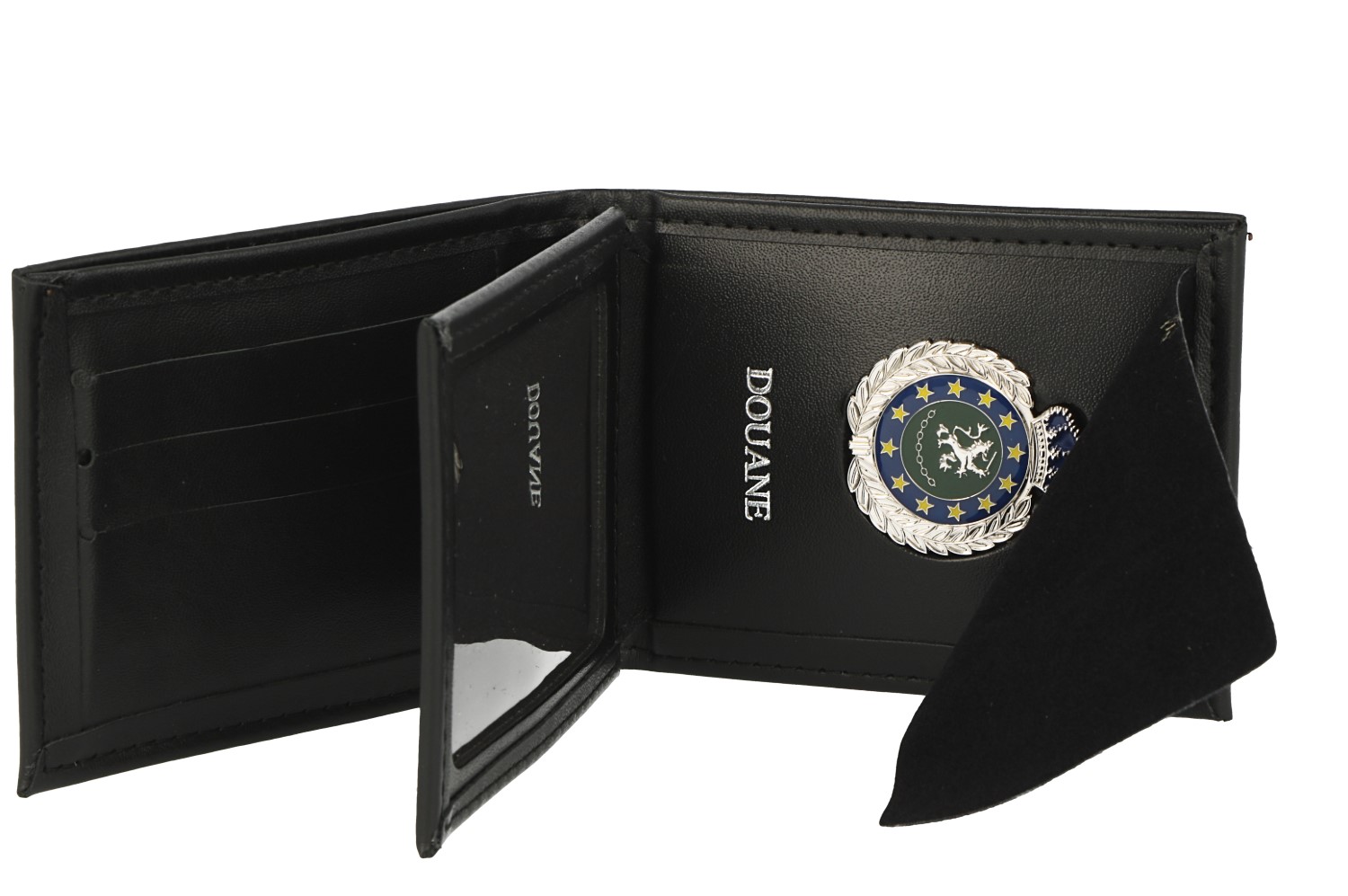 Douane wallet zilver